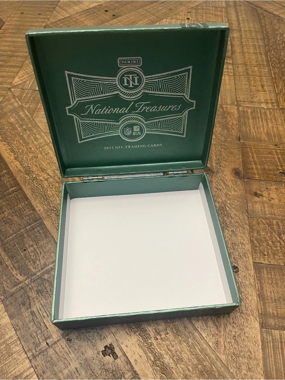Panini National Treasures 2023 NFL Trading Cards Box - empty box-collectible